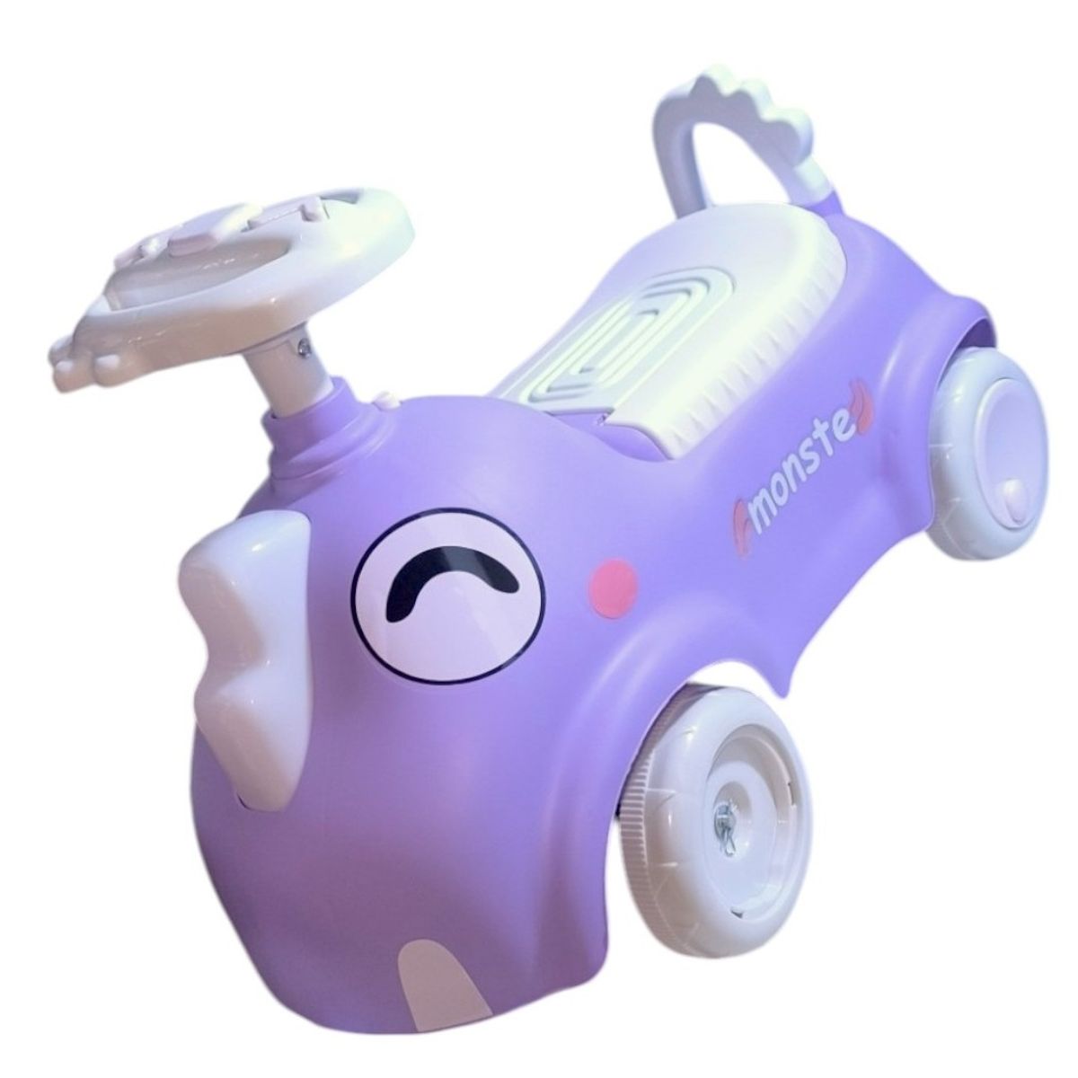 GENERICO - Carrito Dino Morado con luces y sonido Buggy correpasillos