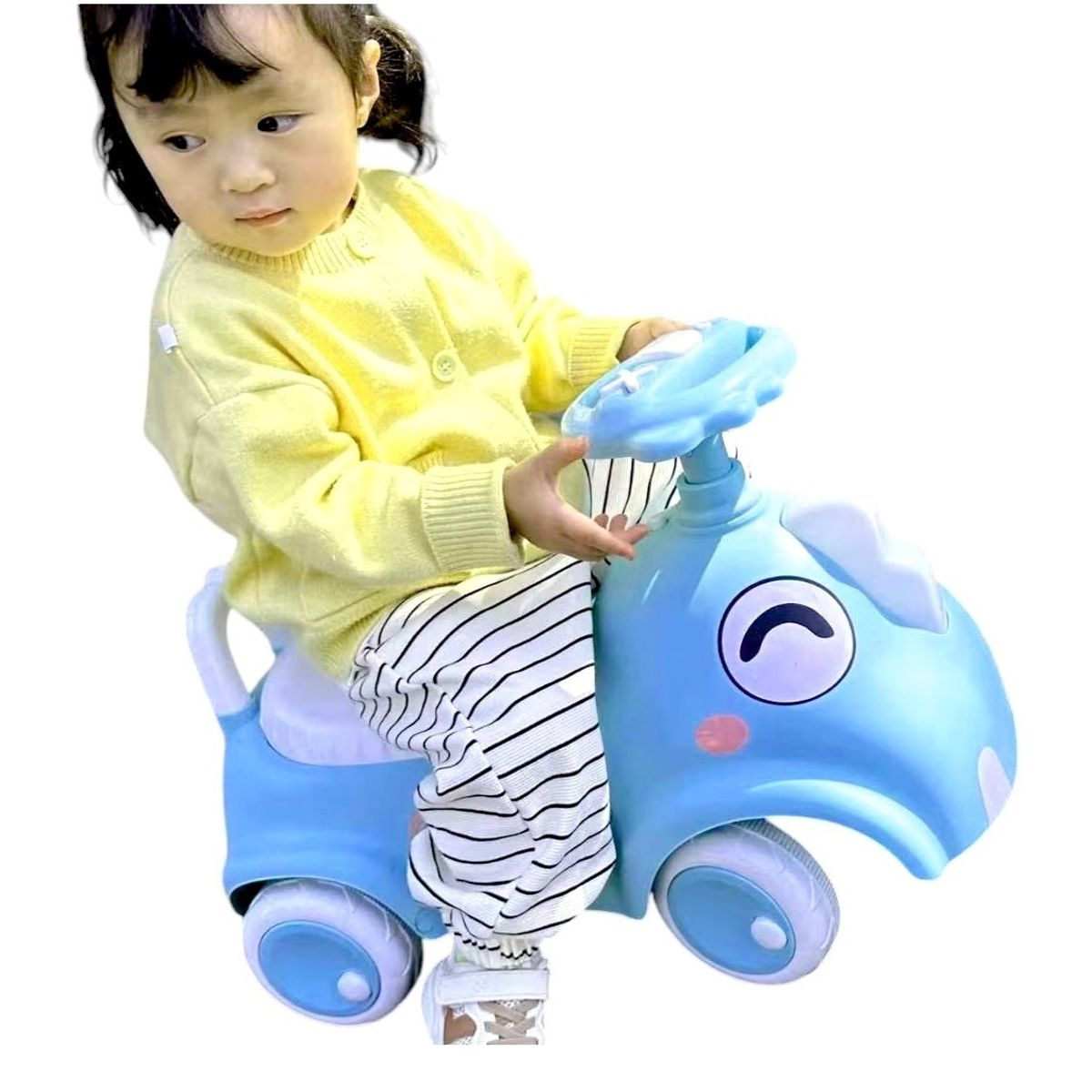 GENERICO - Buggy correpasillos modelo Dino Turquesa con luces y sonido.