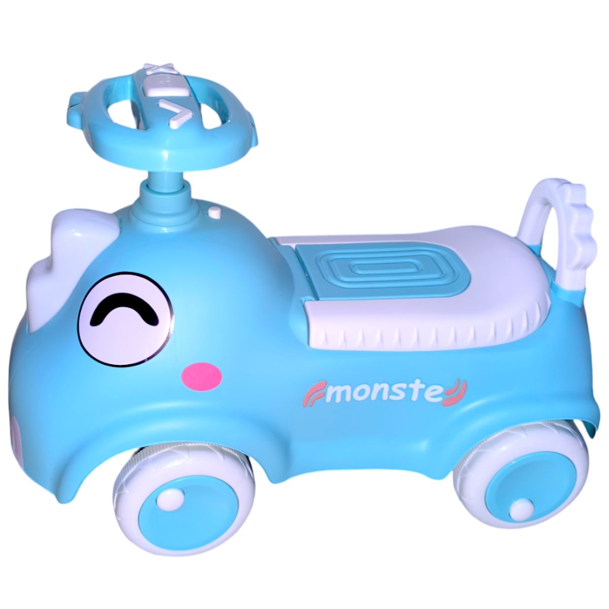 GENERICO - Buggy correpasillos modelo Dino Turquesa con luces y sonido.