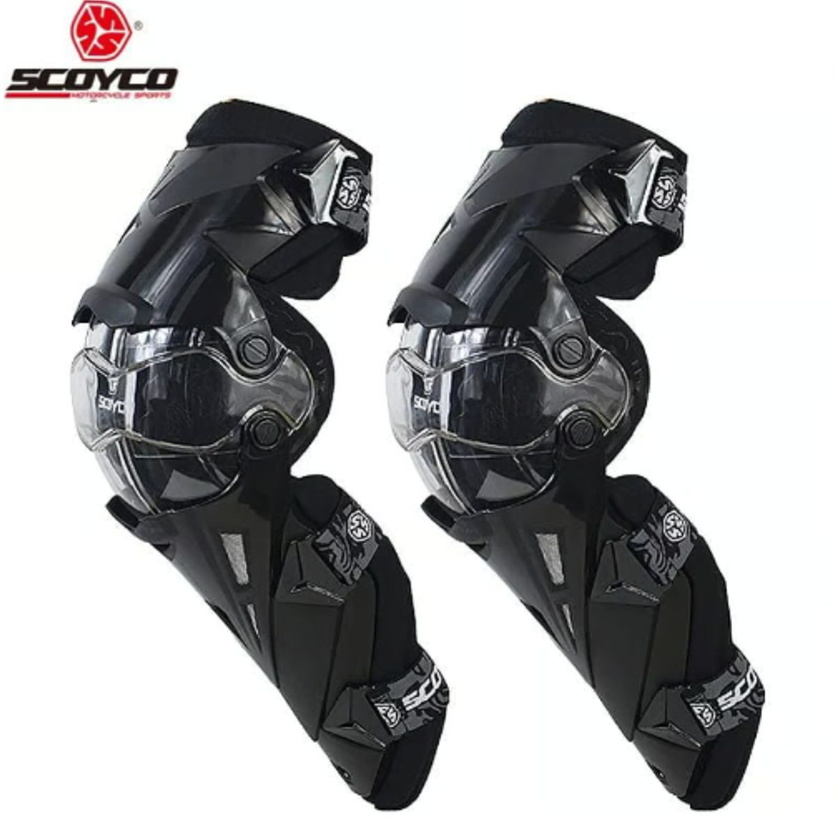 SCOYCO - RODILLERAS SCOYCO NEGRO K12 PARA MOTOCICLISTAS