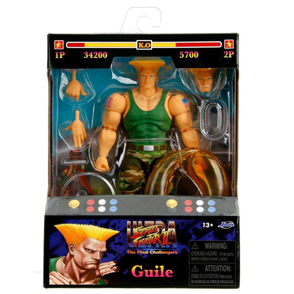 JADA TOYS - Street Fighter II The Final Challengers Guile Jada Toys