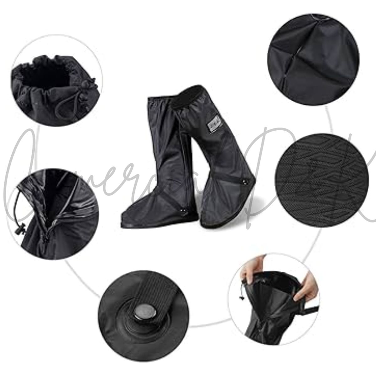 GENERICO - PROTECTOR FUNDA ZAPATOS LLUVIA IMPERMEABLE L