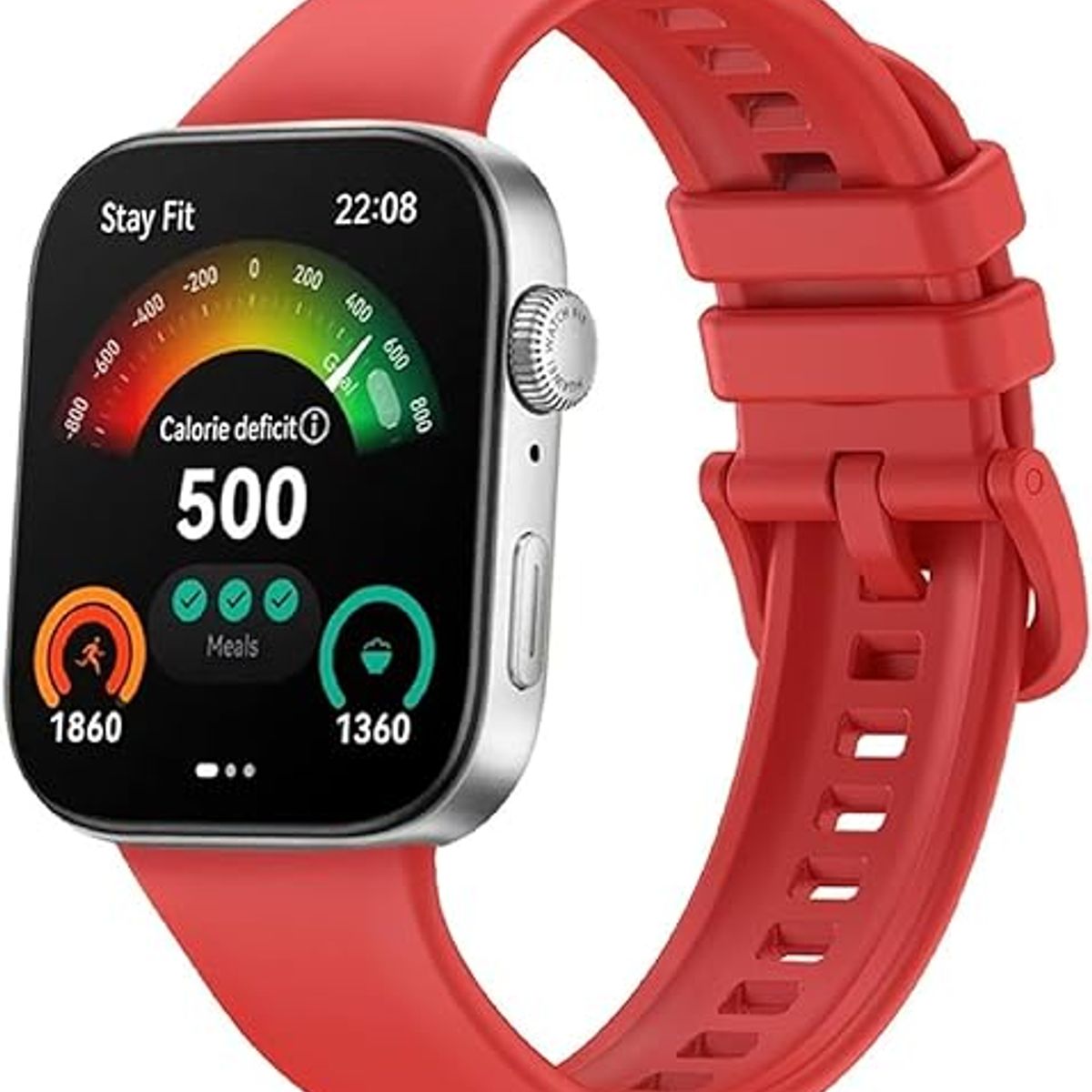 GENERICO - CORREA SILICON PARA HUAWEI WATCH FIT 3 ROJO