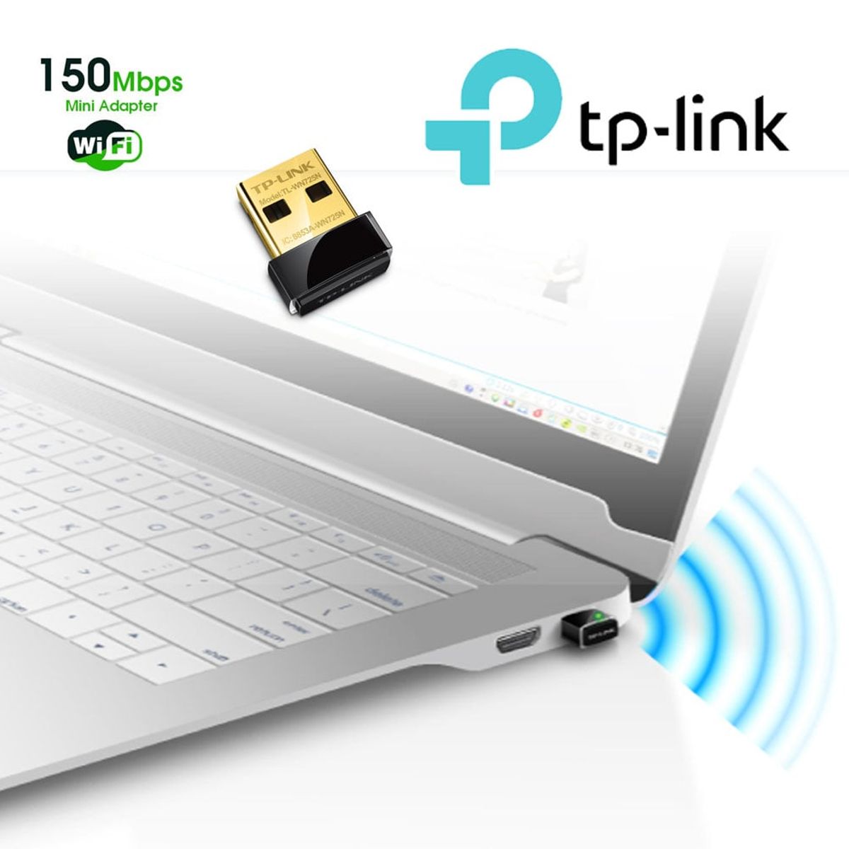 TP LINK - Mini Tarjeta Red Wifi 150mbps 2dbi Tplink 24ghz Pc