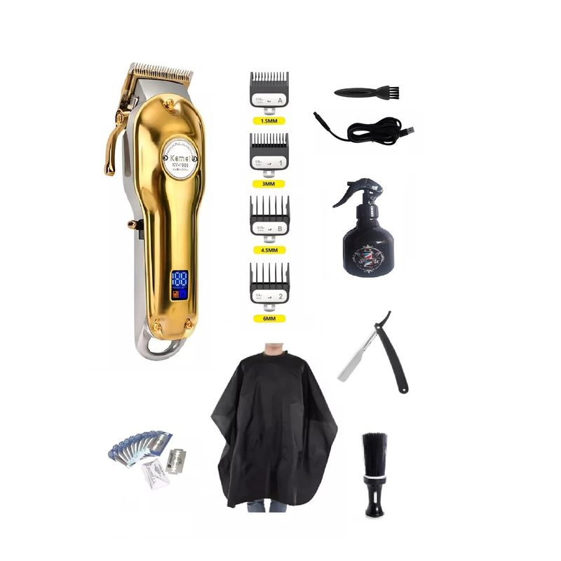 KEMEI - Cortador de Cabello Profesional Kemei 1986 Máquina Inalámbrica Clipper