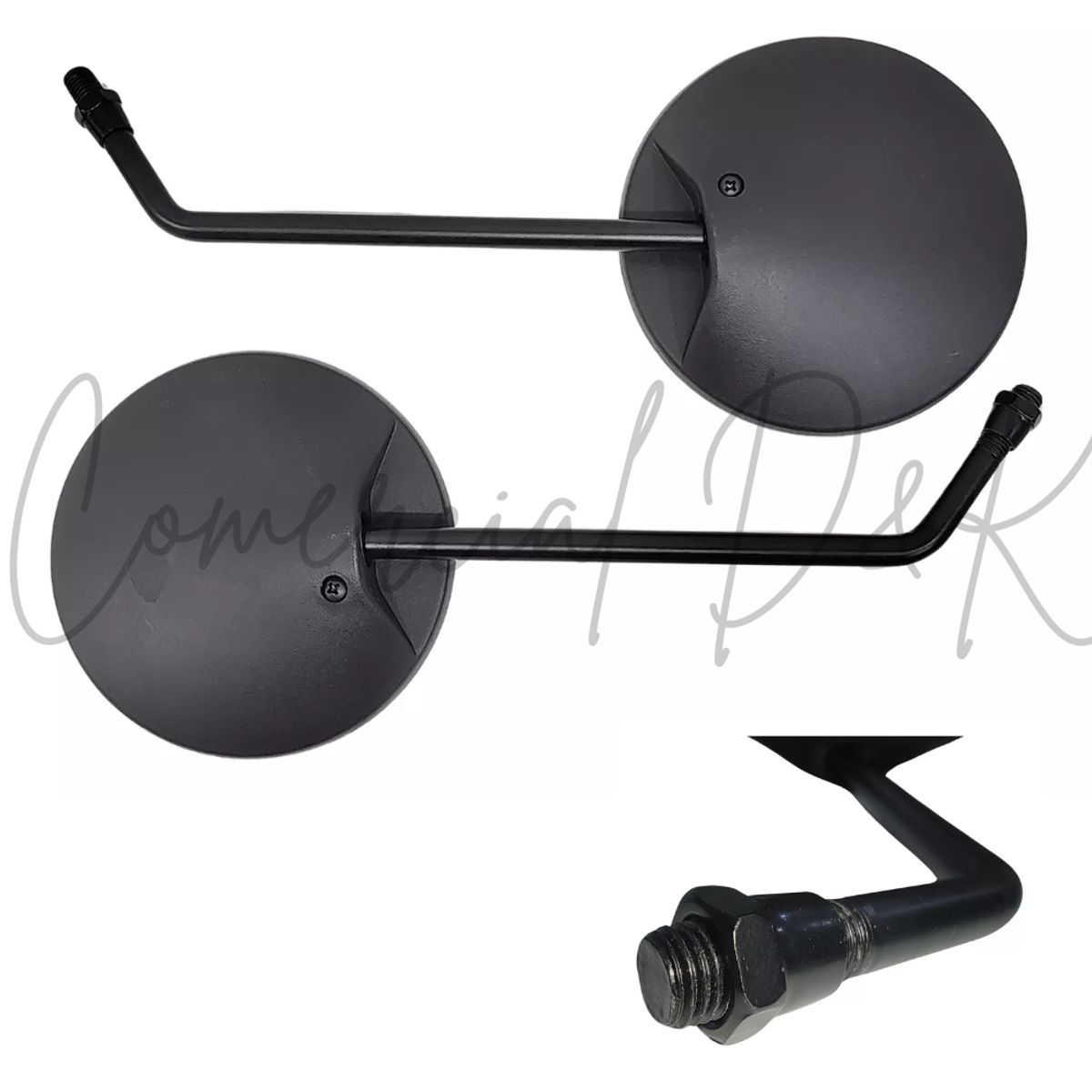 GENERICO - ESPEJOS REDONDOS UNIVERSAL XR MOTO-CICLISMO