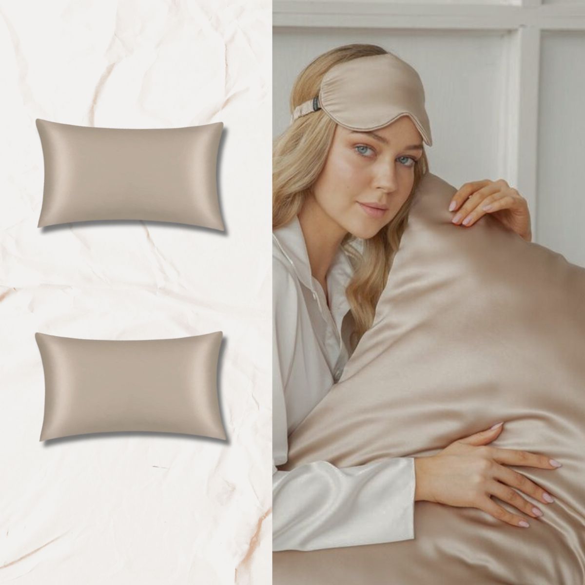 SENSA SILK - Funda de almohada de seda pack de dos