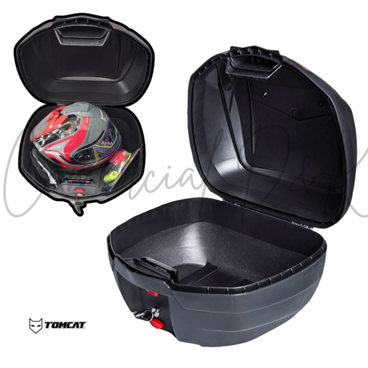 GENERICO - CAJUELA-MALETERO TOM CAT 34LITROS MOTO-CICLISMO