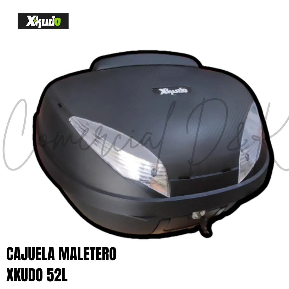 GENERICO - CAJUELA-MALETERO XKUDO 52LITROS MOTO-CICLISMO