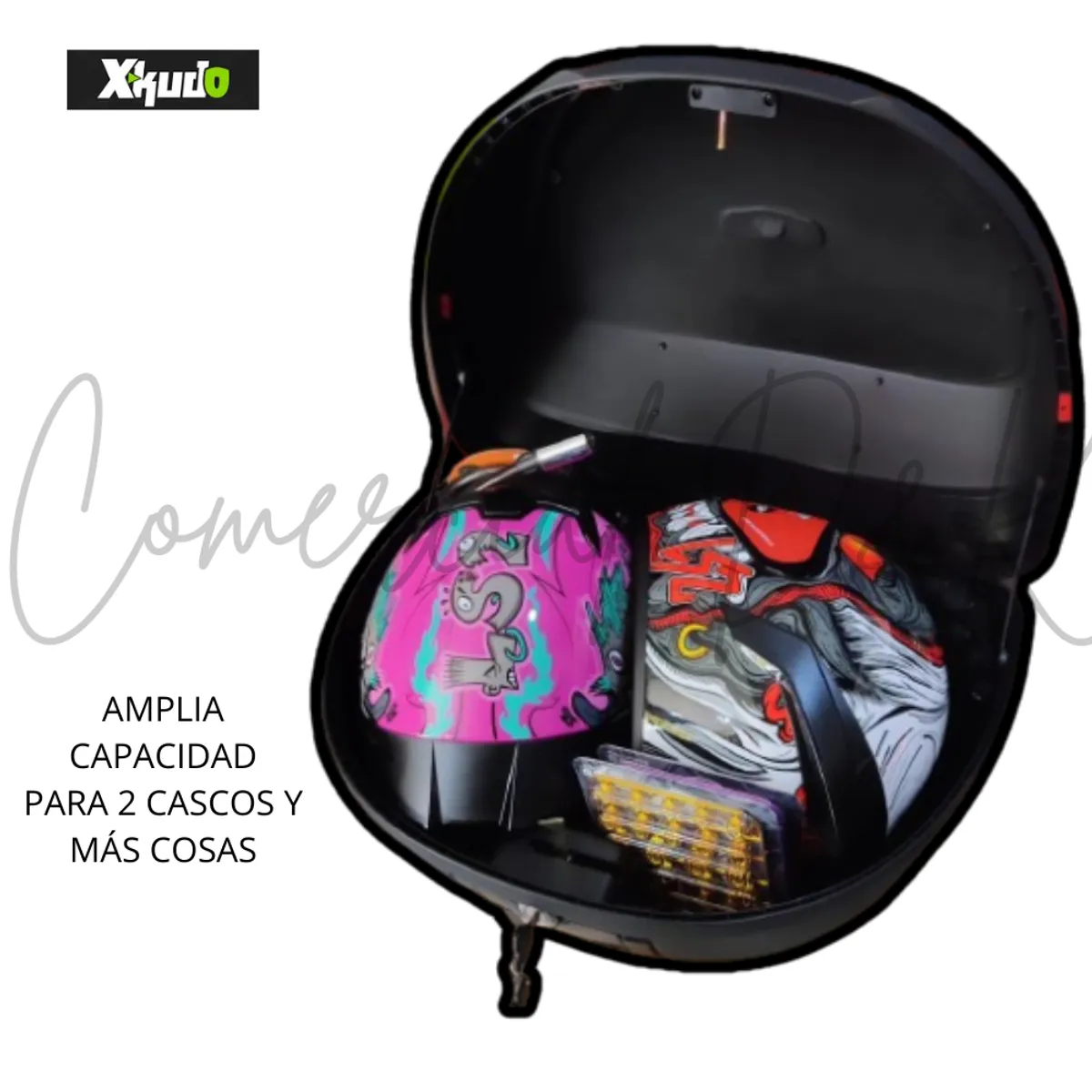 GENERICO - CAJUELA-MALETERO XKUDO 52LITROS MOTO-CICLISMO