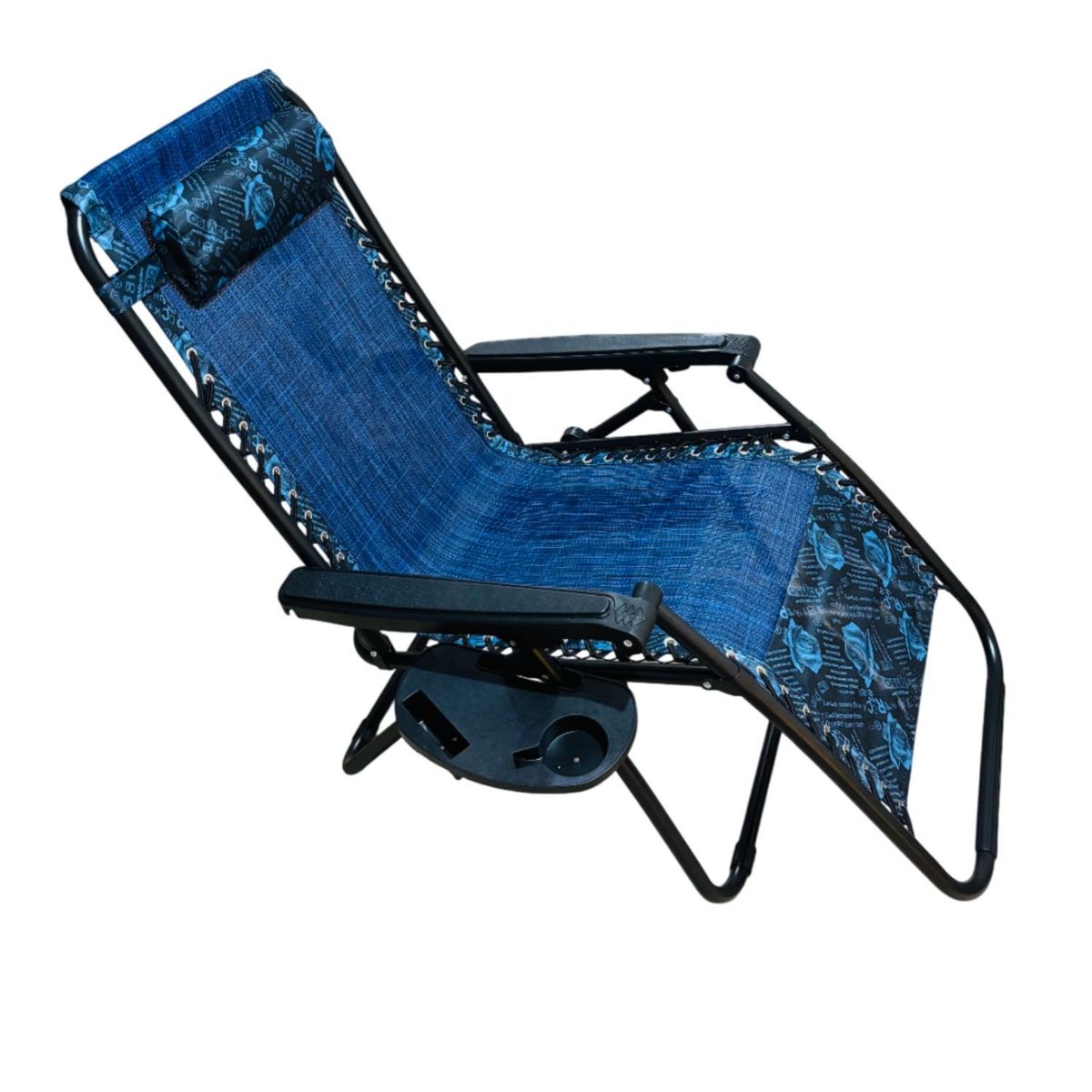 GENERICO - Silla Perezosa Reclinable con Bandeja Azul