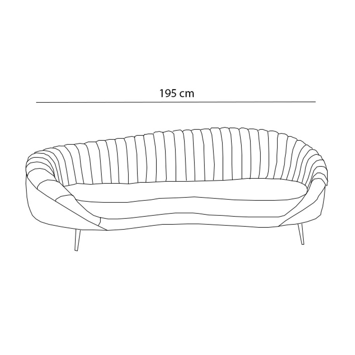 BH BARAKA HOME PREMIUM - Sofá Premium Galway 3 Cuerpos - Beige Claro