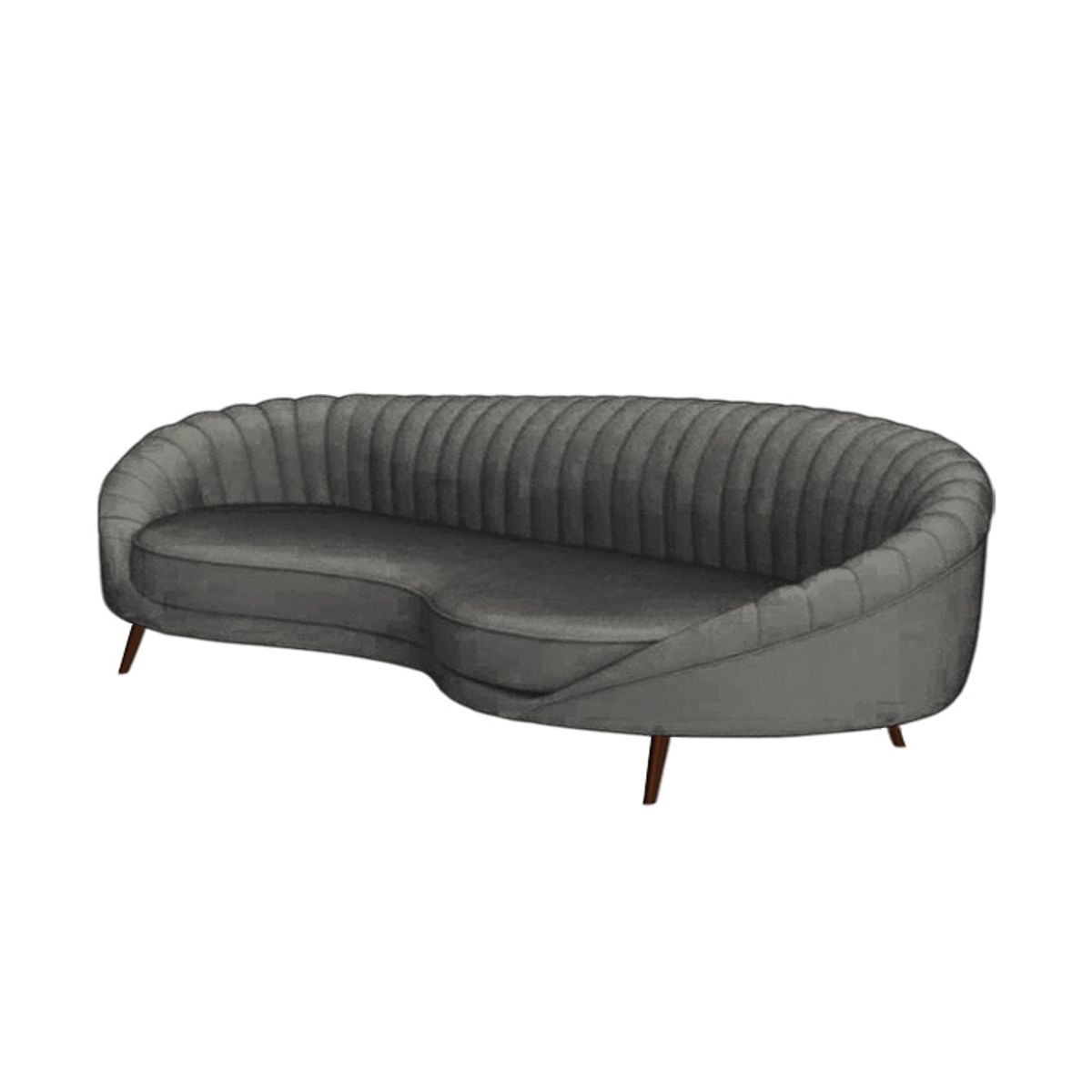 BH BARAKA HOME PREMIUM - Sofá Premium Galway 3 Cuerpos - Gris Oscuro