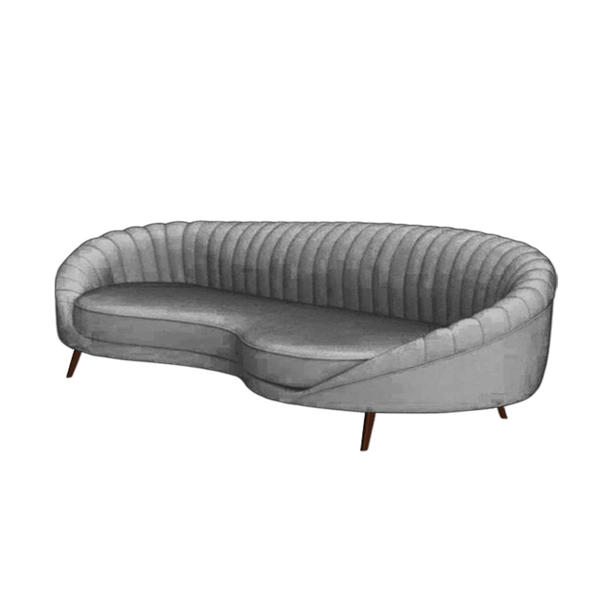 BH BARAKA HOME PREMIUM - Sofá Premium Galway 3 Cuerpos - Gris Claro