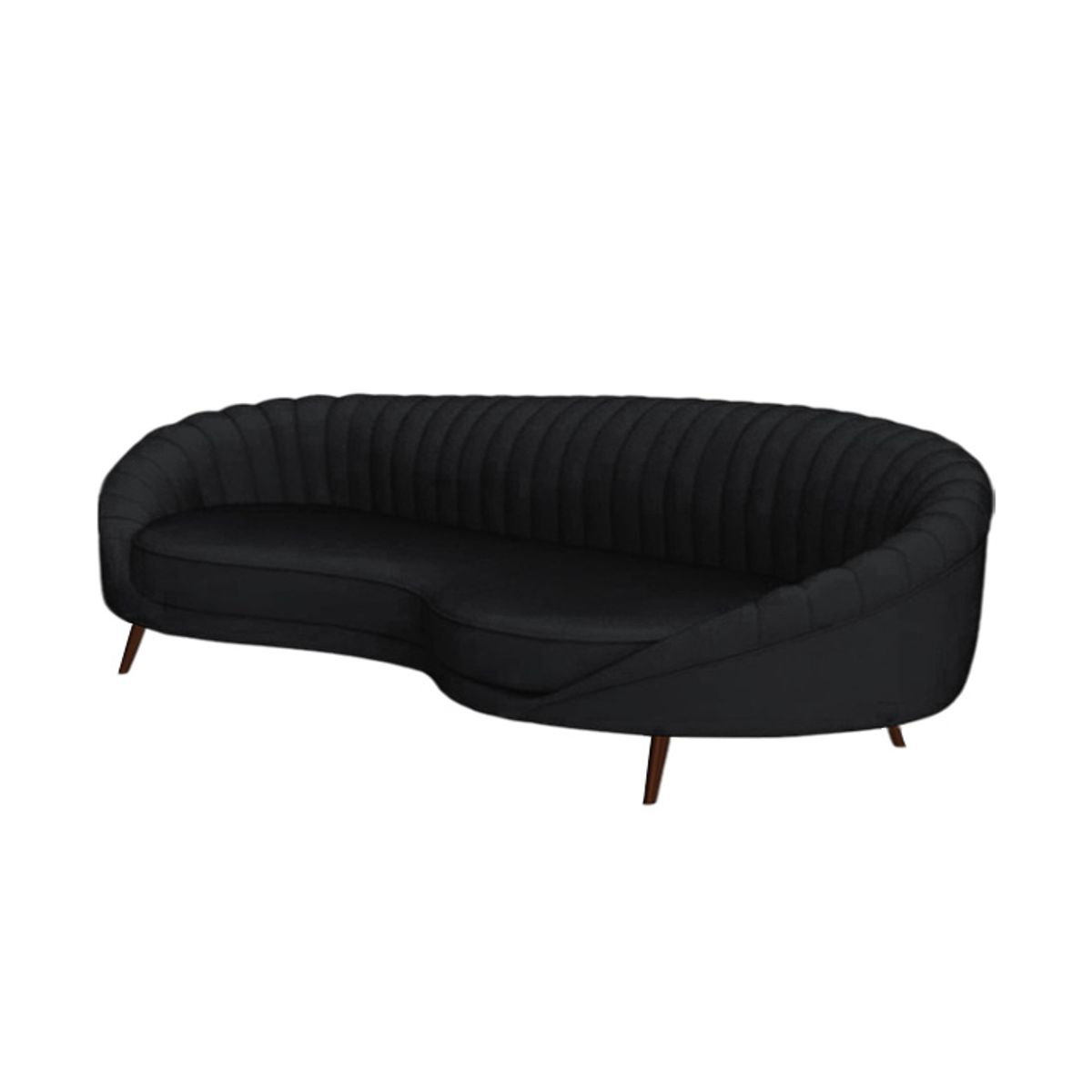 BH BARAKA HOME PREMIUM - Sofá Premium Galway 3 Cuerpos - Negro