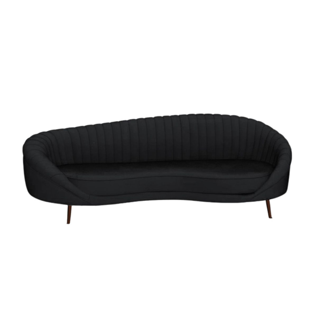 BH BARAKA HOME PREMIUM - Sofá Premium Galway 3 Cuerpos - Negro
