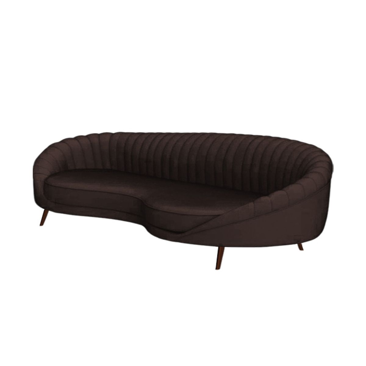 BH BARAKA HOME PREMIUM - Sofá Premium Galway 3 Cuerpos - Chocolate