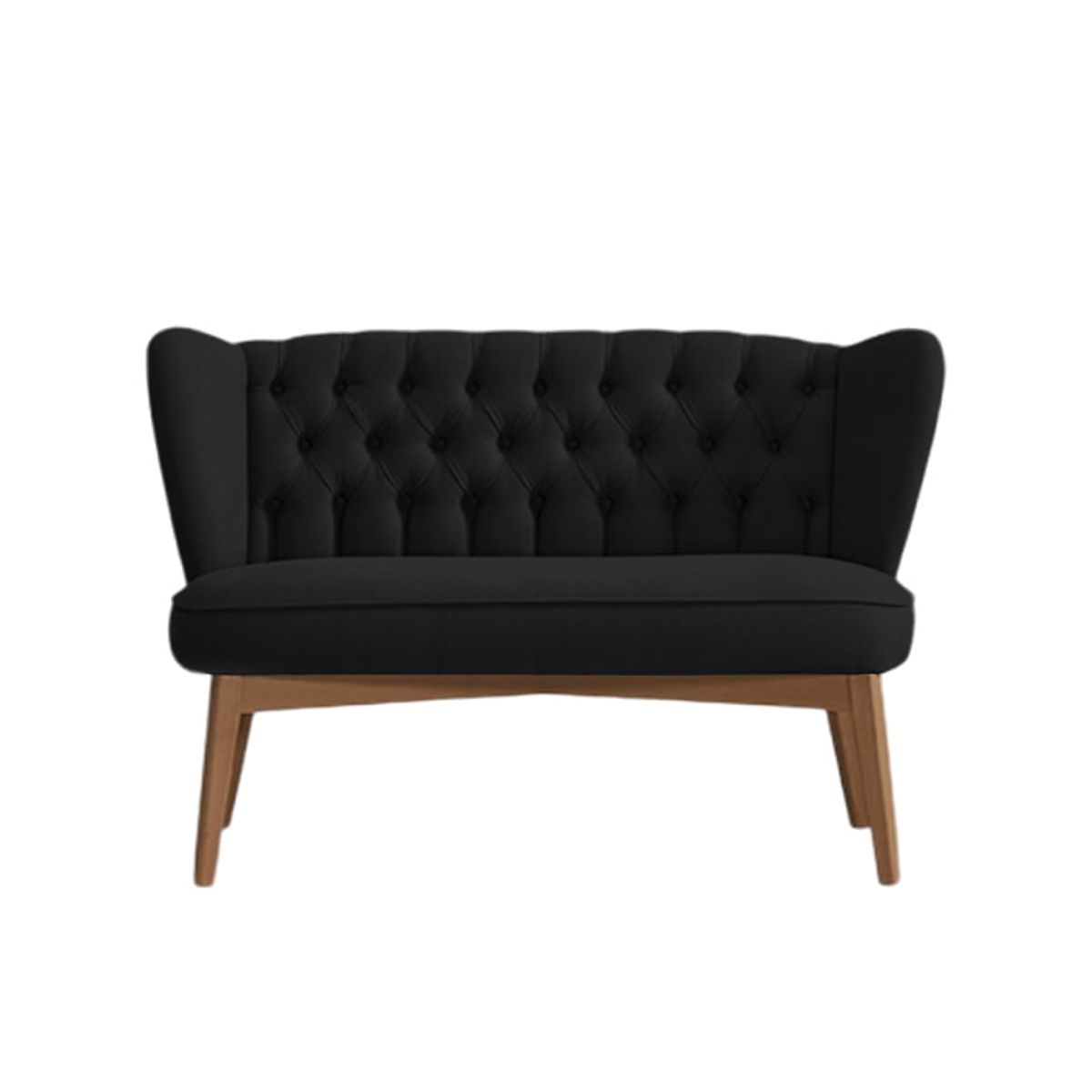 BH BARAKA HOME PREMIUM - Sofá Premium Chester Pearl 2 Cuerpos - Negro