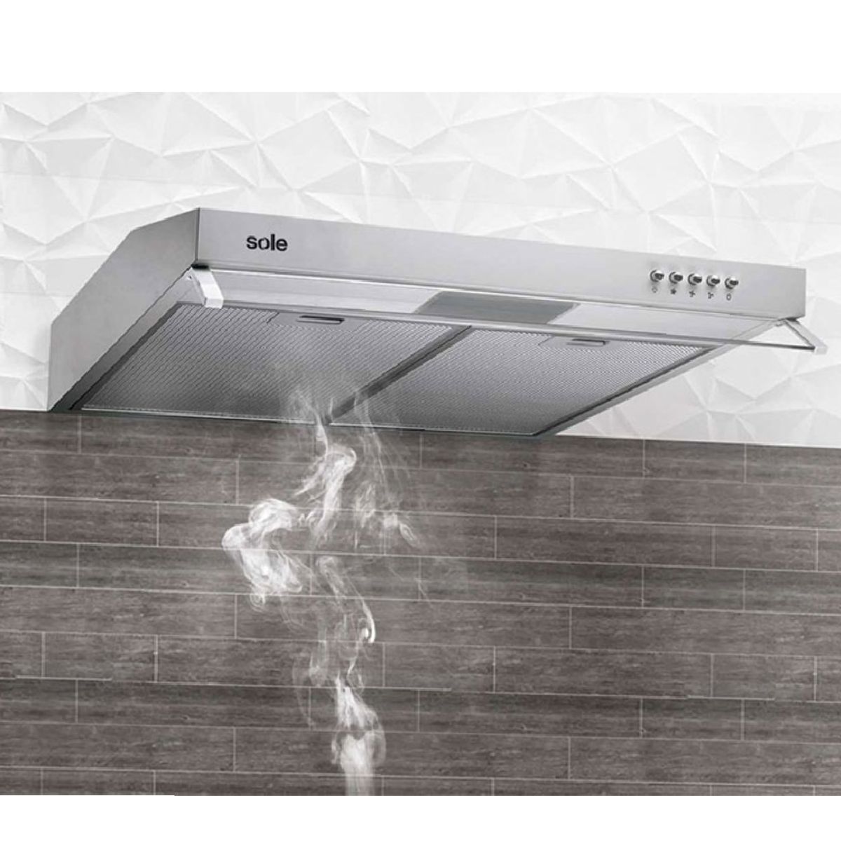 SOLE - Campana Extractora Sole 60cm Nueva Roma TURE15CO Acero Inox