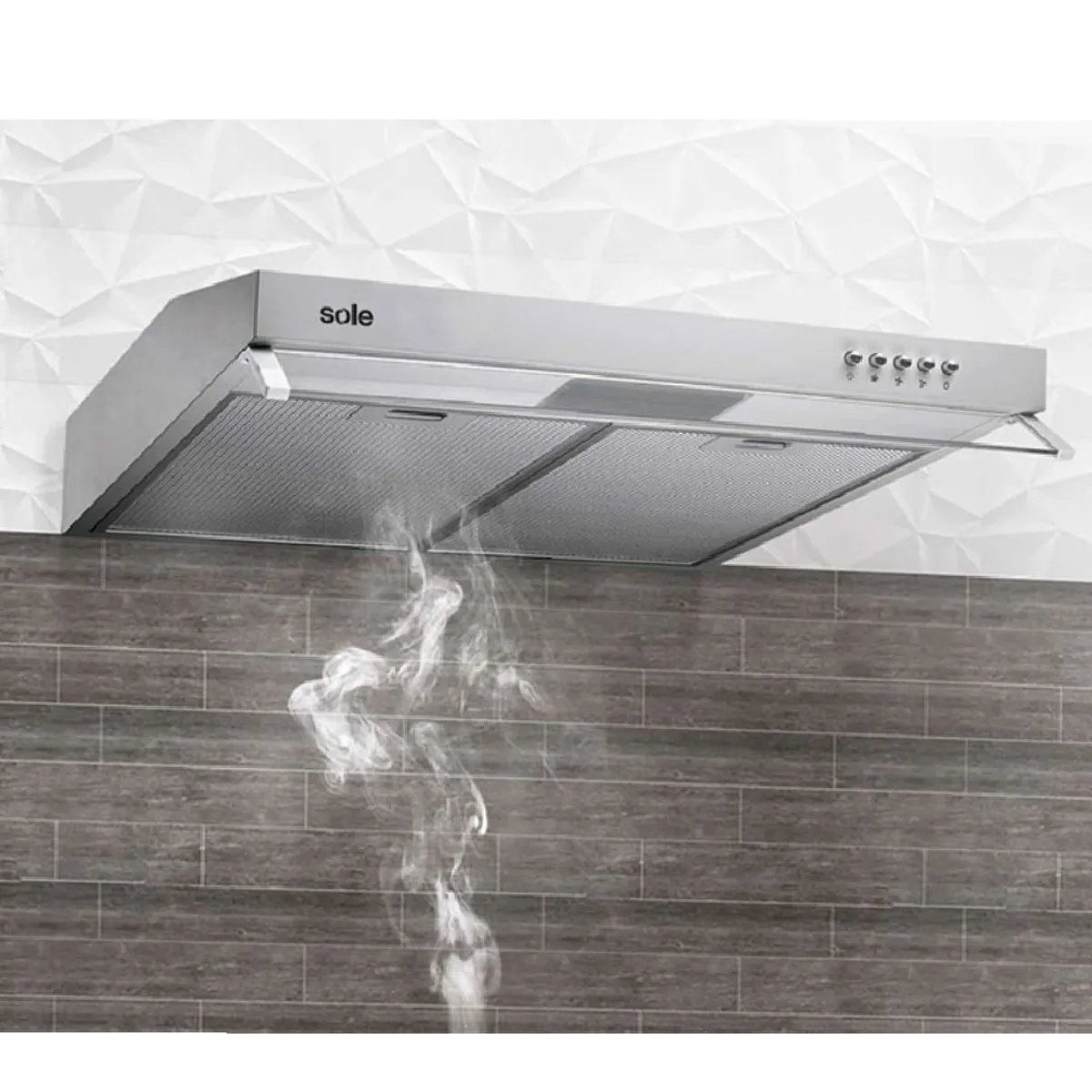 SOLE - Campana Extractora Sole 60cm Nueva Roma TURE15CO Acero Inox