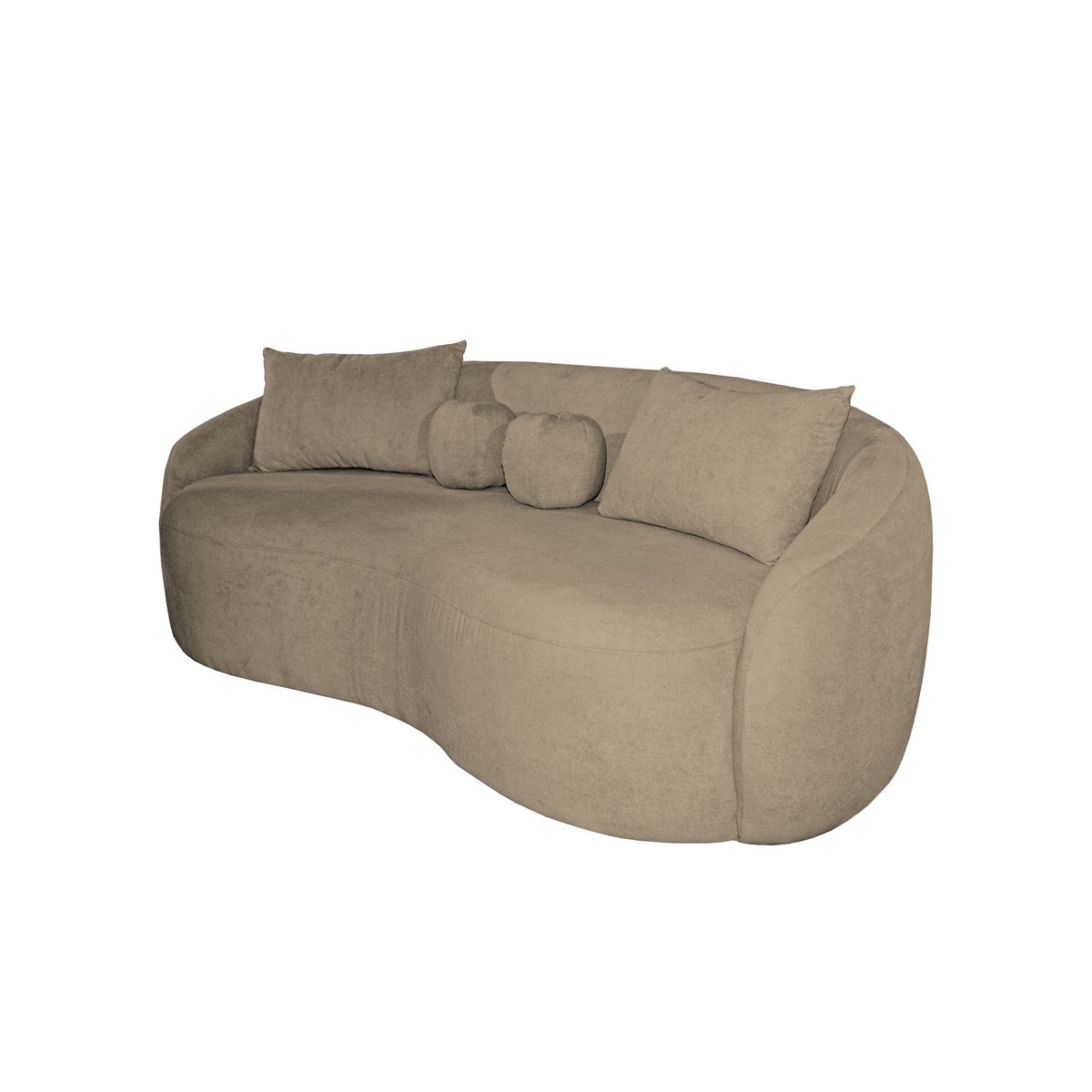 BARAKA HOME - Sofá Minimalista Ancona 3 Cuerpos - Beige Claro