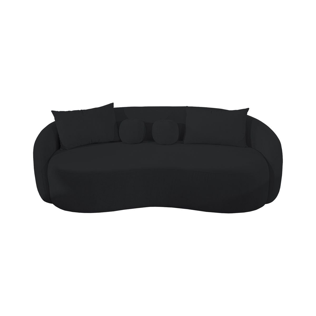 BARAKA HOME - Sofá Minimalista Ancona 3 Cuerpos - Negro