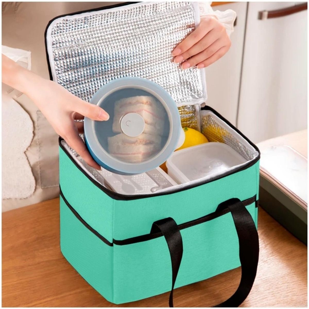 MINARI - Lonchera Térmica Bolsa de Almuerzo Impermeable VD 75L