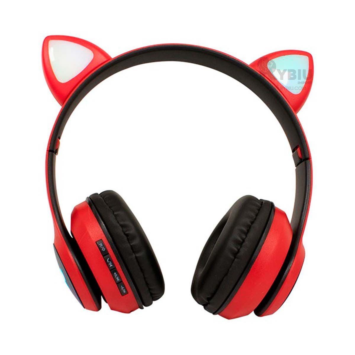 GENERICO - Auriculares Cat de Tono Rojo Y+Gift Stickers