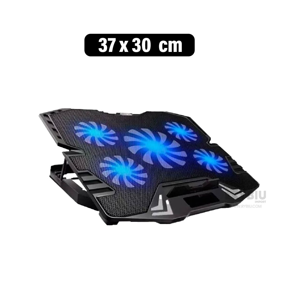 GENERICO - Base Util de 5 Ventiladores HA K5 Y+Regalo Ligas para Peinar