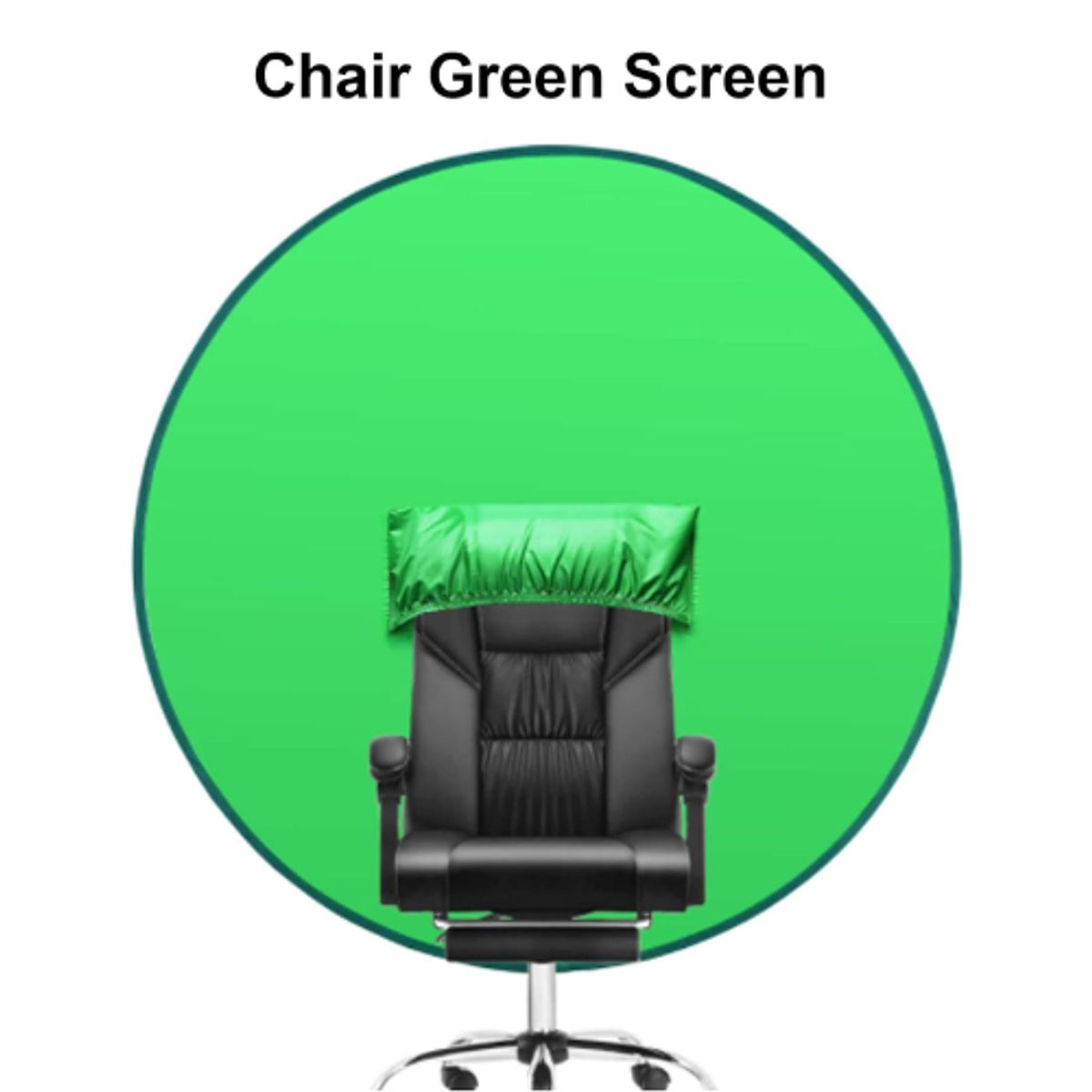 GENERICO - PANTALLA CHROMA VERDE PARA SILLA DE 142CM