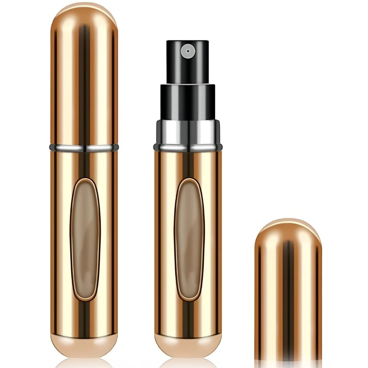 MINARI - Dispensador Atomizador de Perfume para Viaje A15- Dorado Metálico