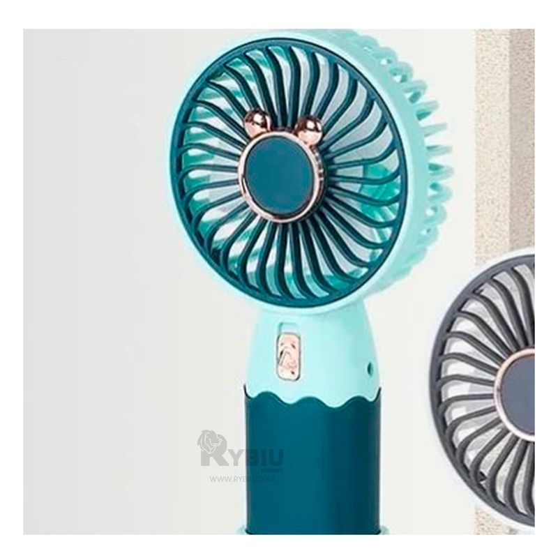 GENERICO - Ventilador Portatil con Orejitas en Color Verde
