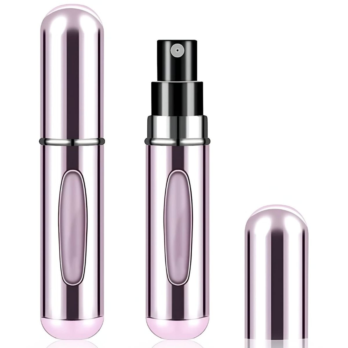 MINARI - Dispensador Atomizador de Perfume para Viaje A15 -Rosa Metálico