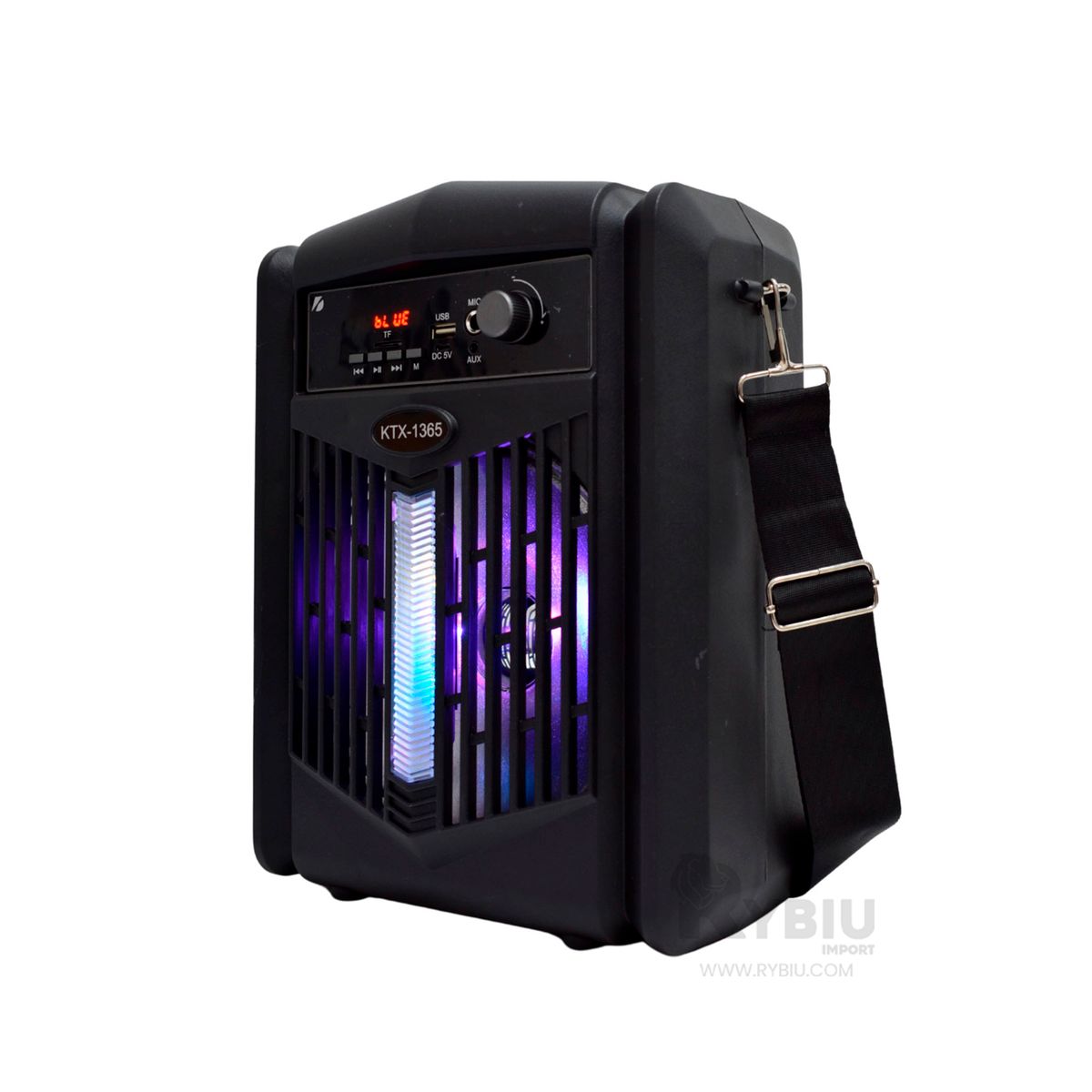 GENERICO - Bocina Versatil con Bluetooth Negro Y+Banderitas Adhesivas