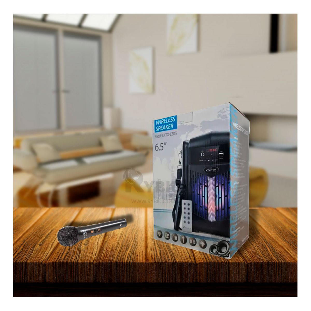 GENERICO - Bocina Versatil con Bluetooth Negro Y+Banderitas Adhesivas