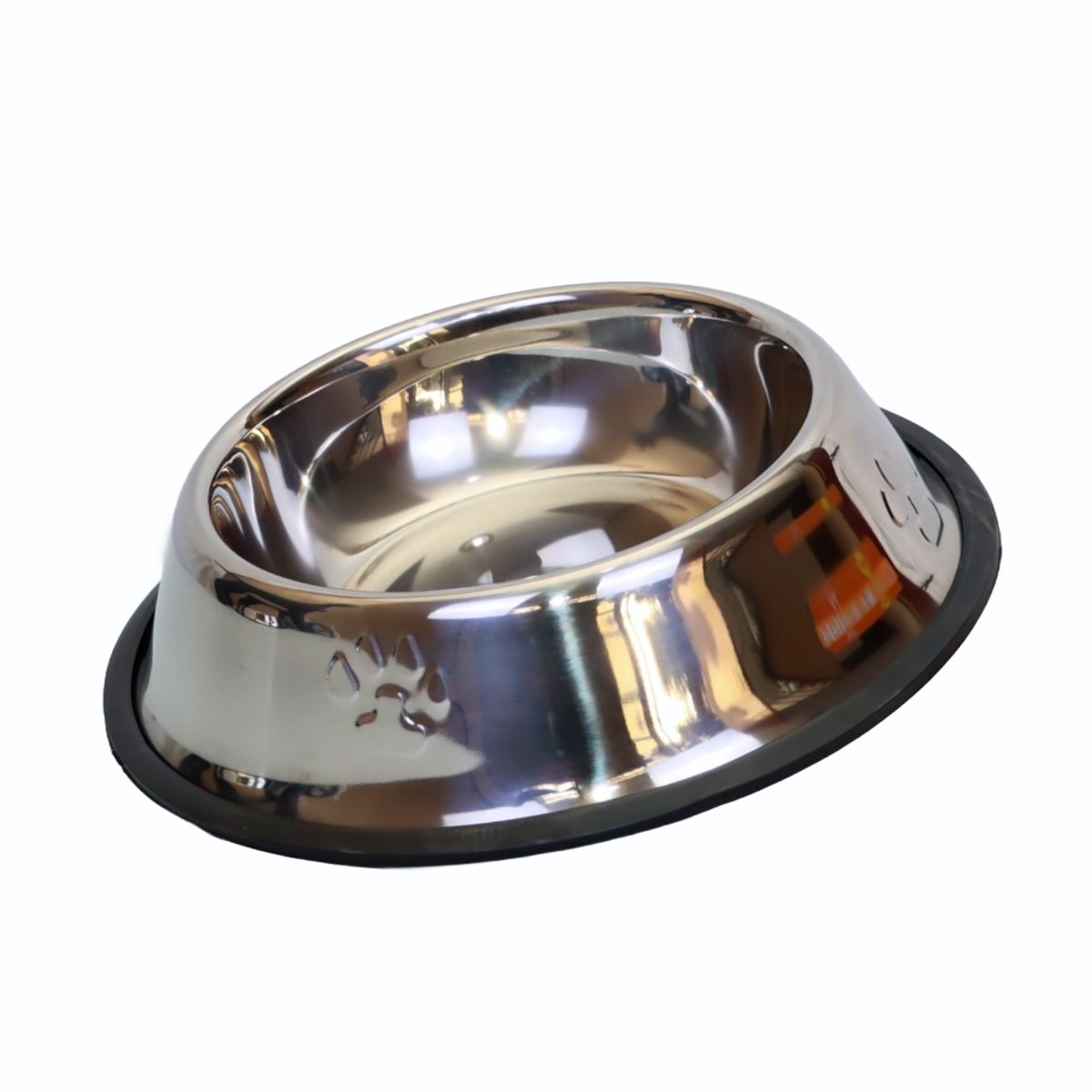 GENERICO - PLATO DE ALUMINIO ANTIDESLIZANTE PARA MASCOTA 22 CM