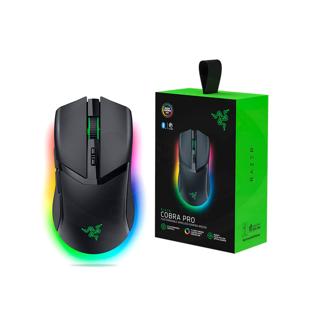 RAZER - MOUSE RAZER COBRA PRO 30K DPI WIRELESS BLACK PN RZ01-04660100-R3U1