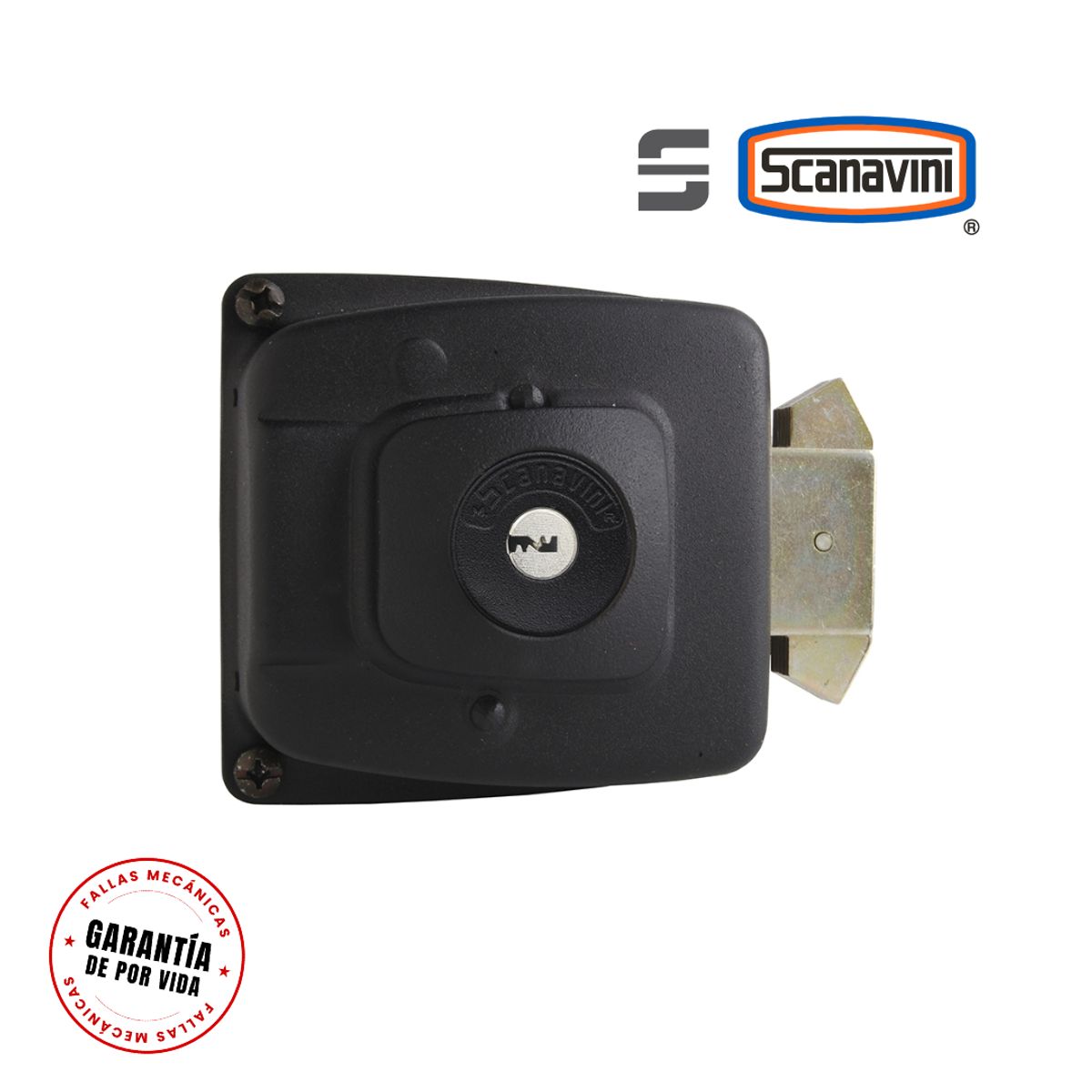 SCANAVINI - Cerradura 2090 Blindada para puertas corredizas hasta 50mm esp.