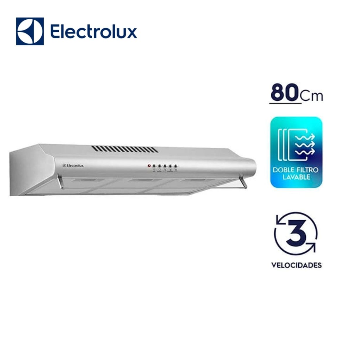 ELECTROLUX - Campana Extractora Electrolux EJSE302TBJS 80cm
