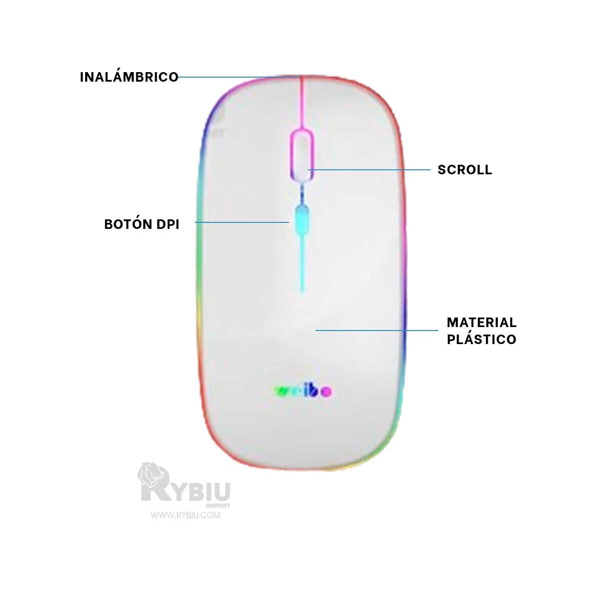 GENERICO - Puntero Sofisticado RF 6800 en Blanco Y+Envoltorio de Regalo