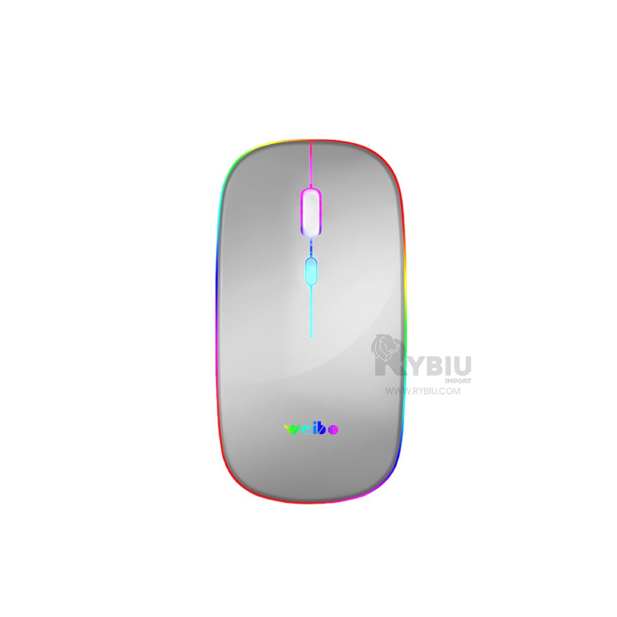 GENERICO - Mouse Optimo e Inalambrico Weibo RF 6800 en Color Plomo
