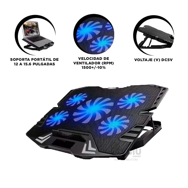 GENERICO - Base Regulabre de Laptop HA K5 Y+Post-it Adhesivos