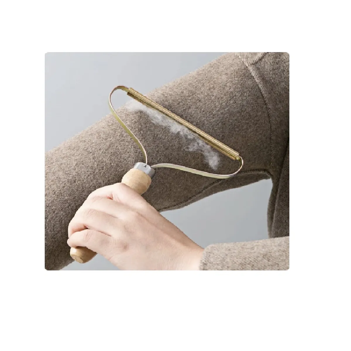 GENERICO - Quitapelusas portátil pelo mascota cepillo manual para eliminar pelusa