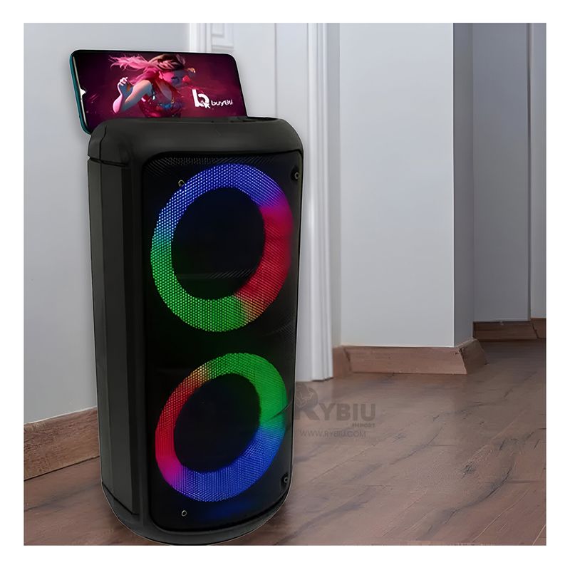 GENERICO - Parlante con Sonido de Calidad Color Negro Y+Papel de Regalo