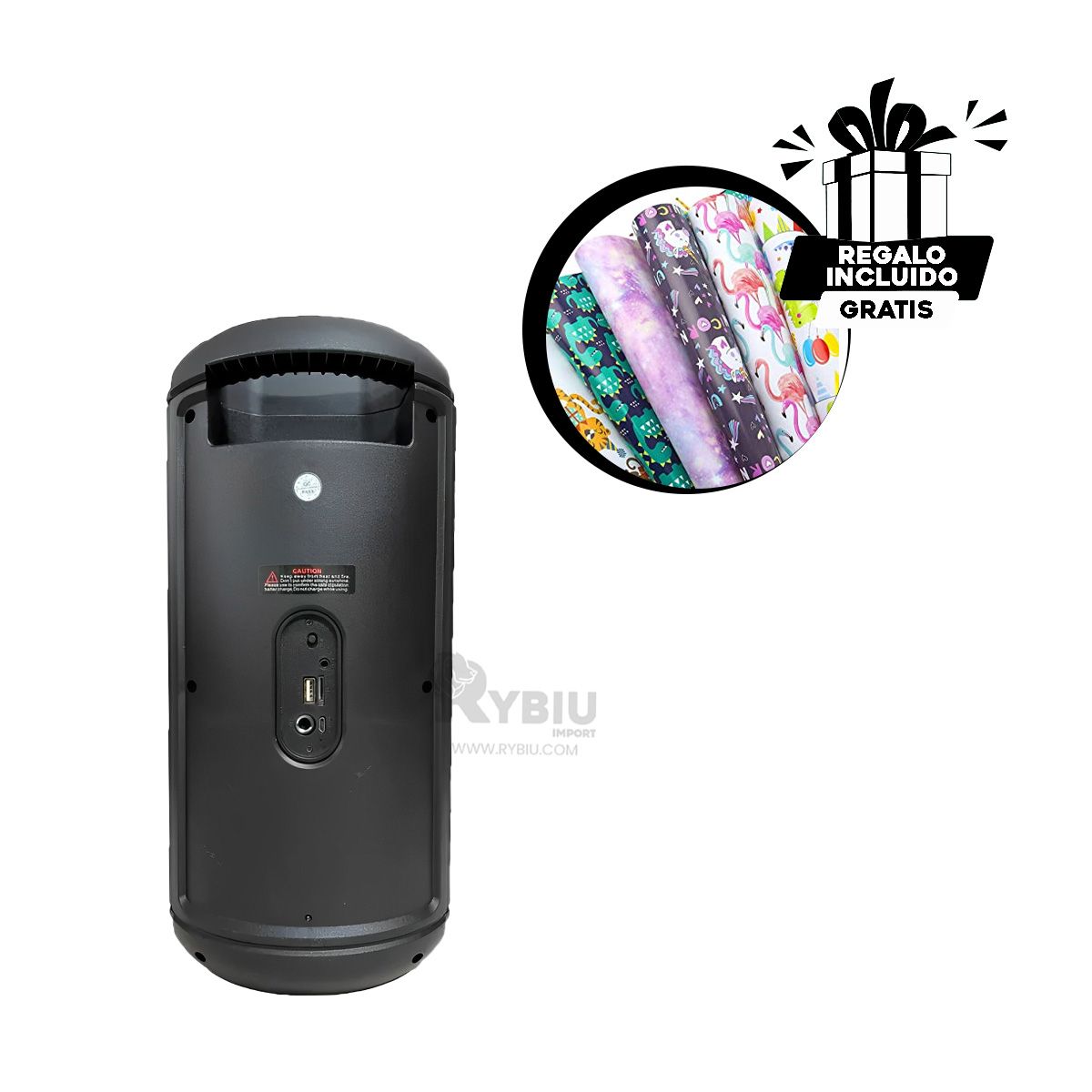 GENERICO - Reproductor KTS-1297 en Negro Y+Banderitas Adhesivas