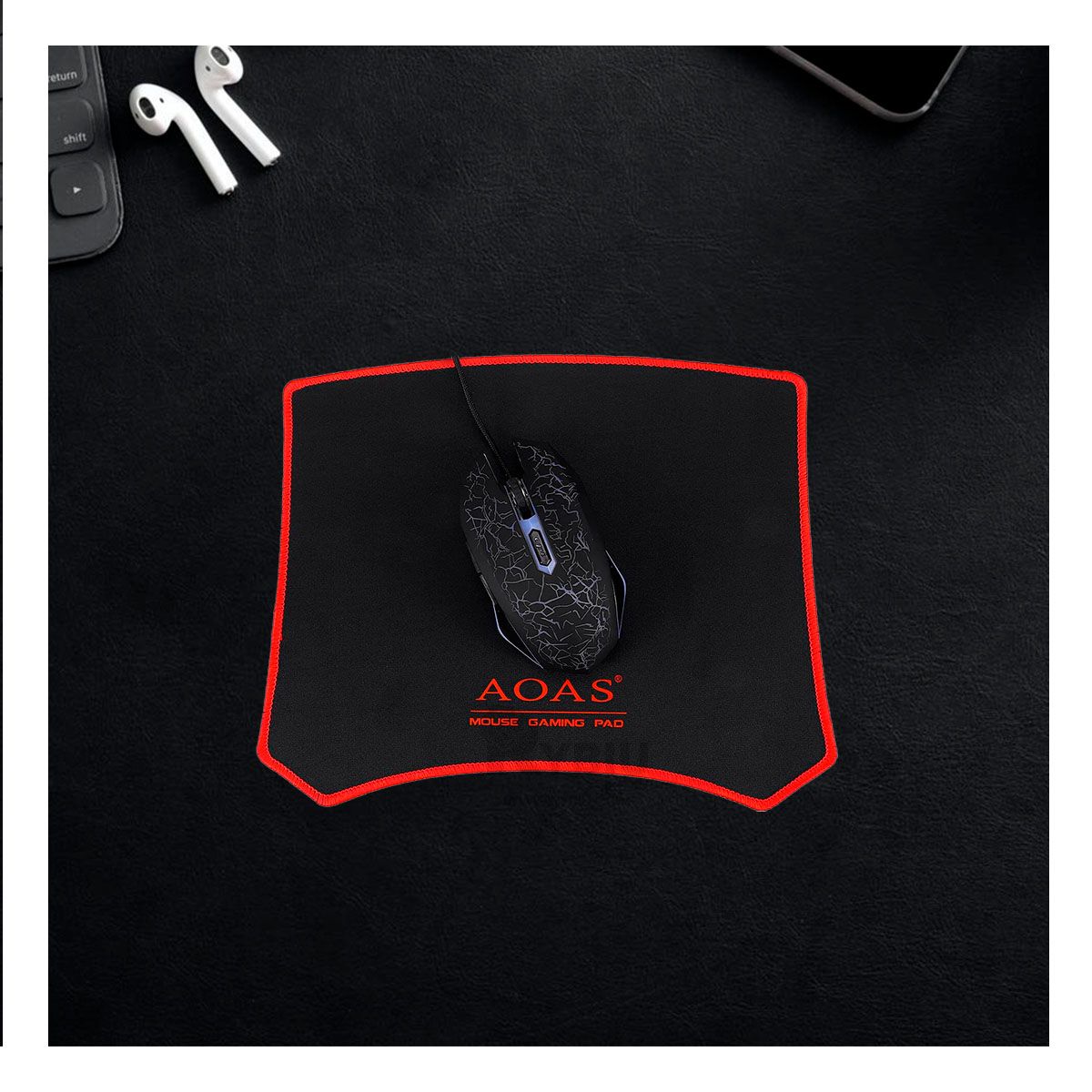 GENERICO - Kit Gamer Profesional 4 en 1 con Luces en Multiculor