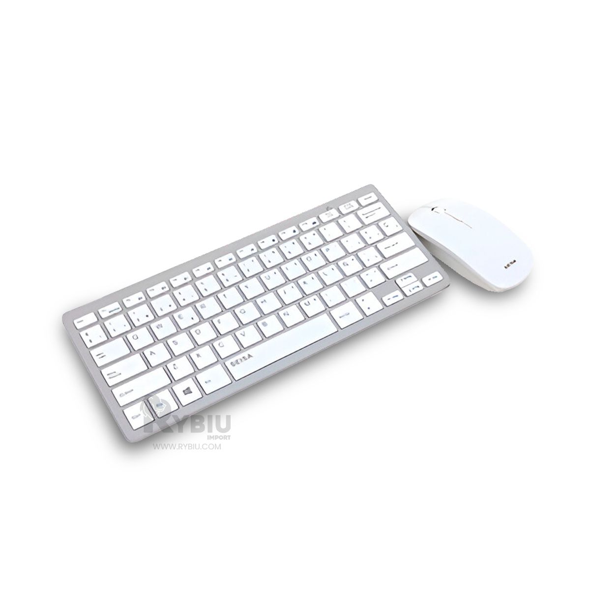 GENERICO - Pack Keyboard y Mouse Gamers Blanco Y+Ligas de Regalo