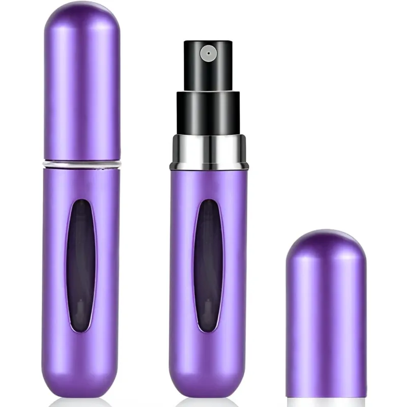 MINARI - Dispensador Atomizador de Perfume para Viaje 5ml A15- Morado Mate