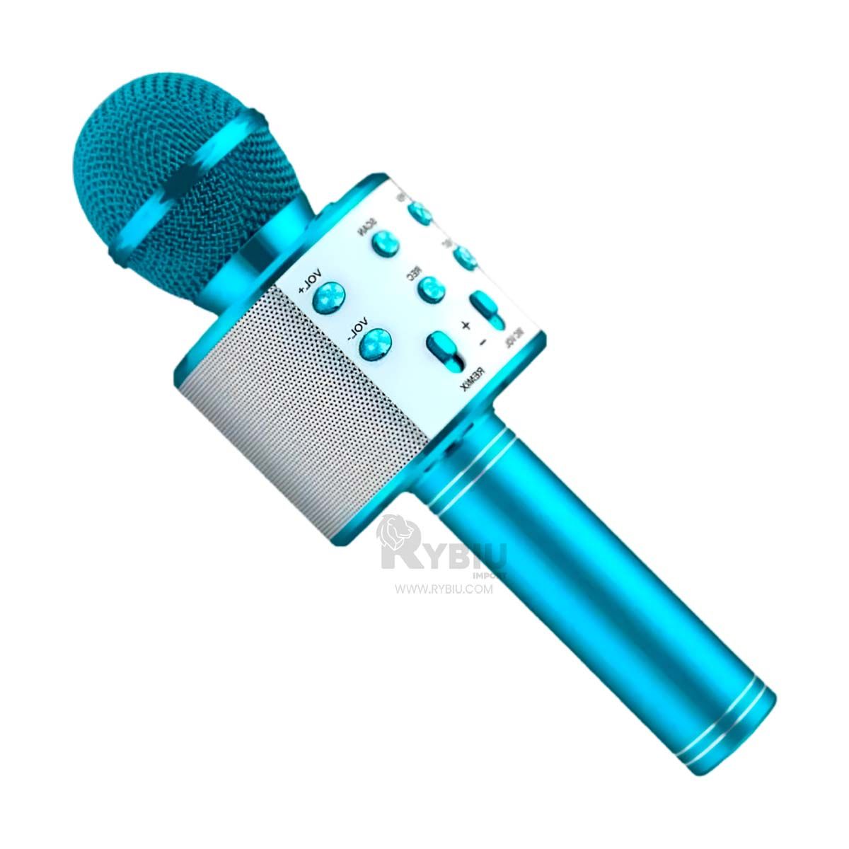 GENERICO - Micro Compacto con Bluetooth en Azul Y+Regalo Stickers