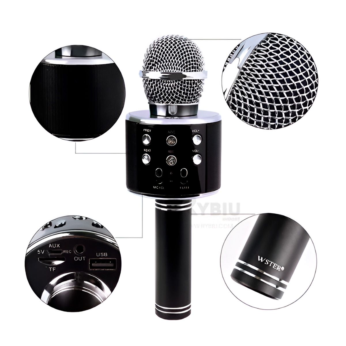 GENERICO - Micro Compacto con Bluetooth en Negro Y+Regalo Stickers